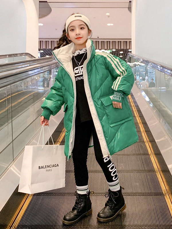 巴拉巴拉女童棉服2023新款冬装加厚洋气童装女孩棉袄冬季大童外套