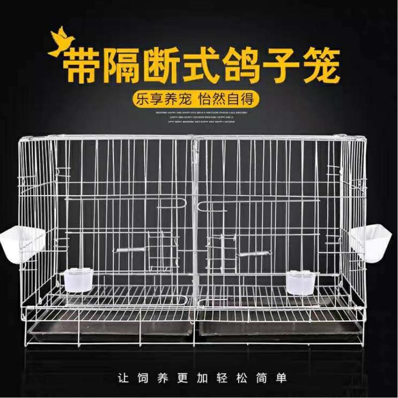 鸽子笼带隔断大号鸽子笼鸽子巢家用养殖笼配对笼折叠繁殖笼包邮