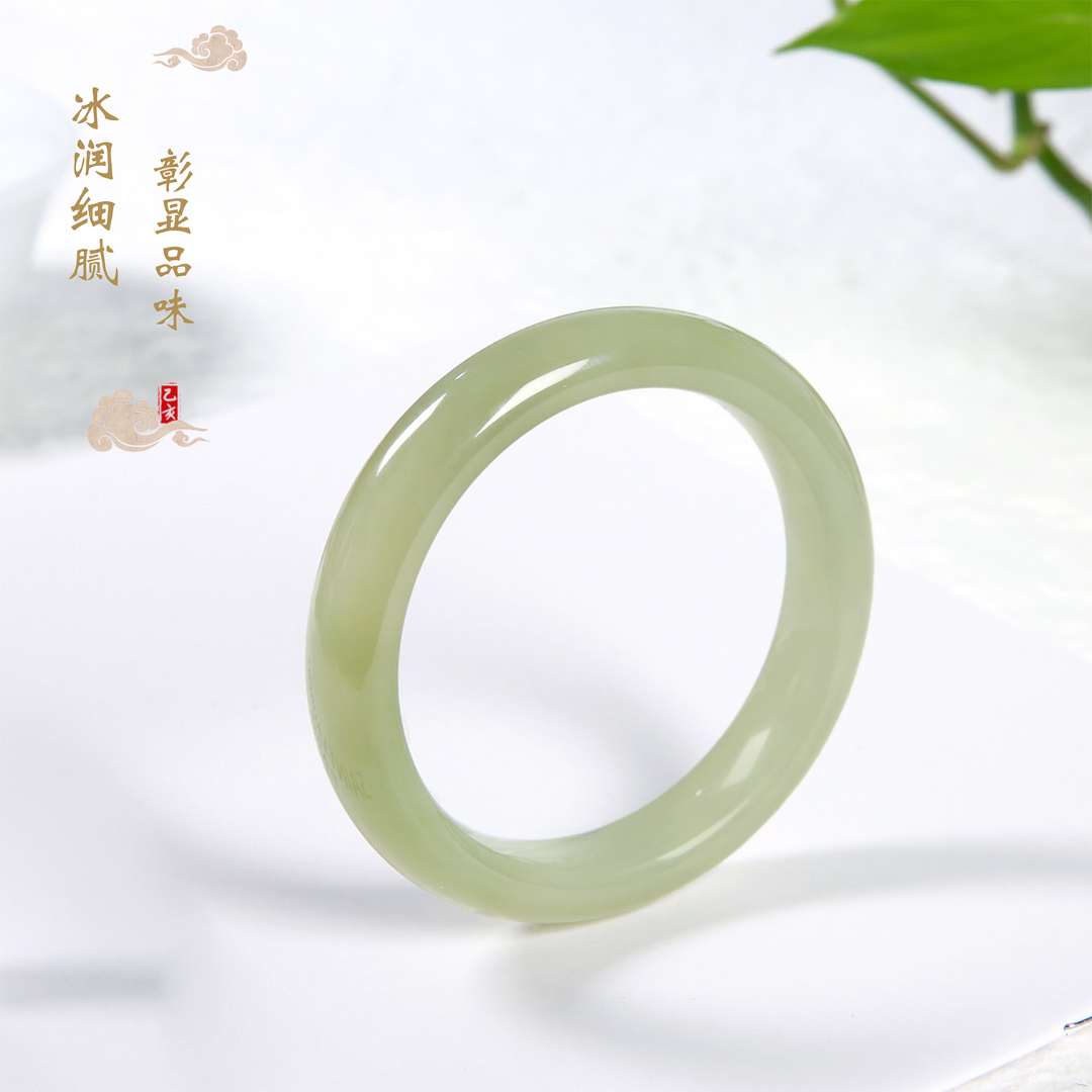 【麦子家族38女神节】天然和田玉石手镯玉镯子女礼物SZ31-