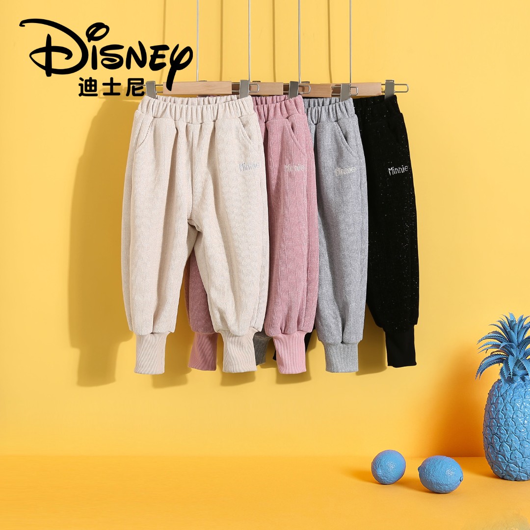 【XZ高2】Disney/迪士尼XCQ4SK329金丝加绒休闲裤儿童