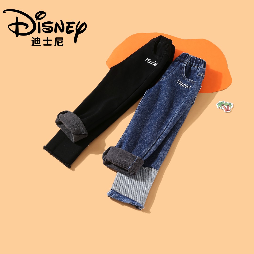 【XZ】Disney/迪士尼XCQ3NK969加绒牛仔裤儿童