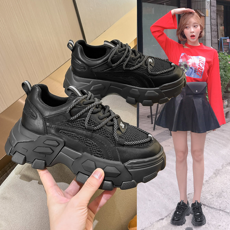 CKTF真皮厚底老爹鞋休闲女鞋5115号G132