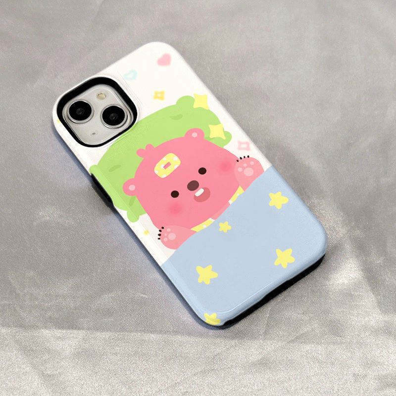 睡觉露比苹果13手机壳iPhone11防摔15promax二合一14plus可爱78硬