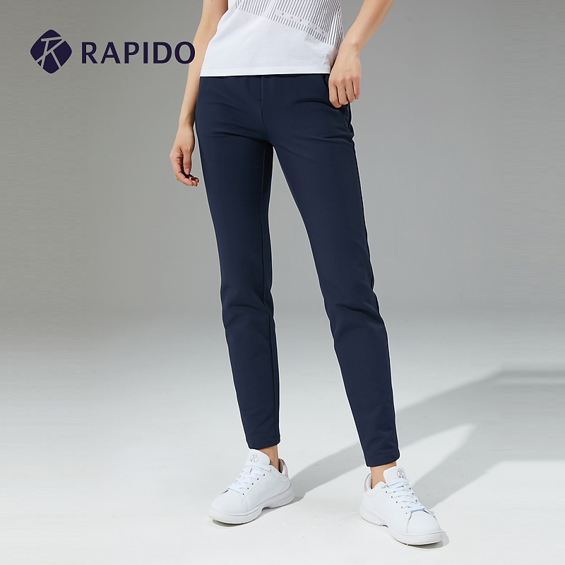 RAPIDO雳霹道秋冬新品女士NSP复合直筒修身保暖休闲长裤CP1921L08