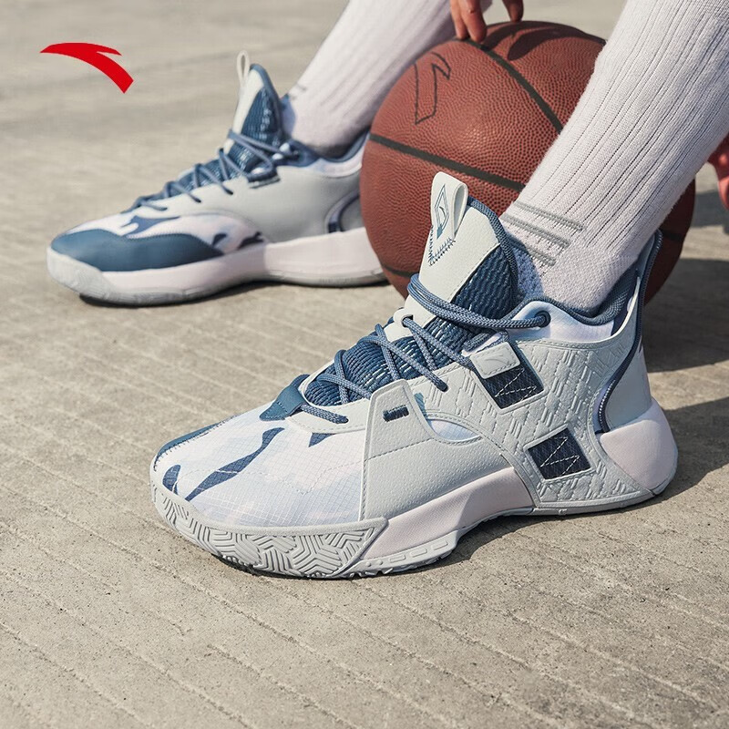 ANTA/安踏【速逸2代】篮球鞋男鞋实战中帮耐磨水泥克星运动鞋休闲
