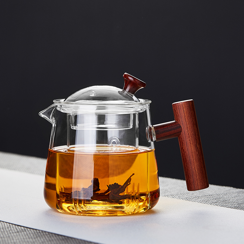 玻璃茶壶耐热高温加厚小号茶水分离家用过滤花茶壶套装泡茶器茶具