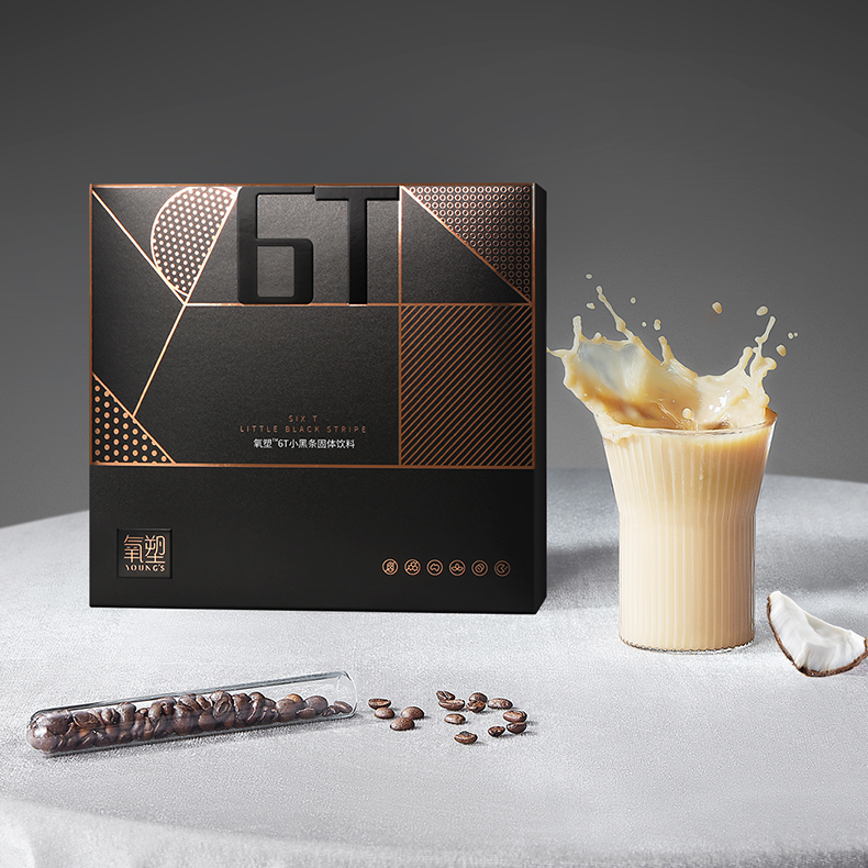 A氧塑6T小黑条黑咖啡固体饮料14条装/盒新品