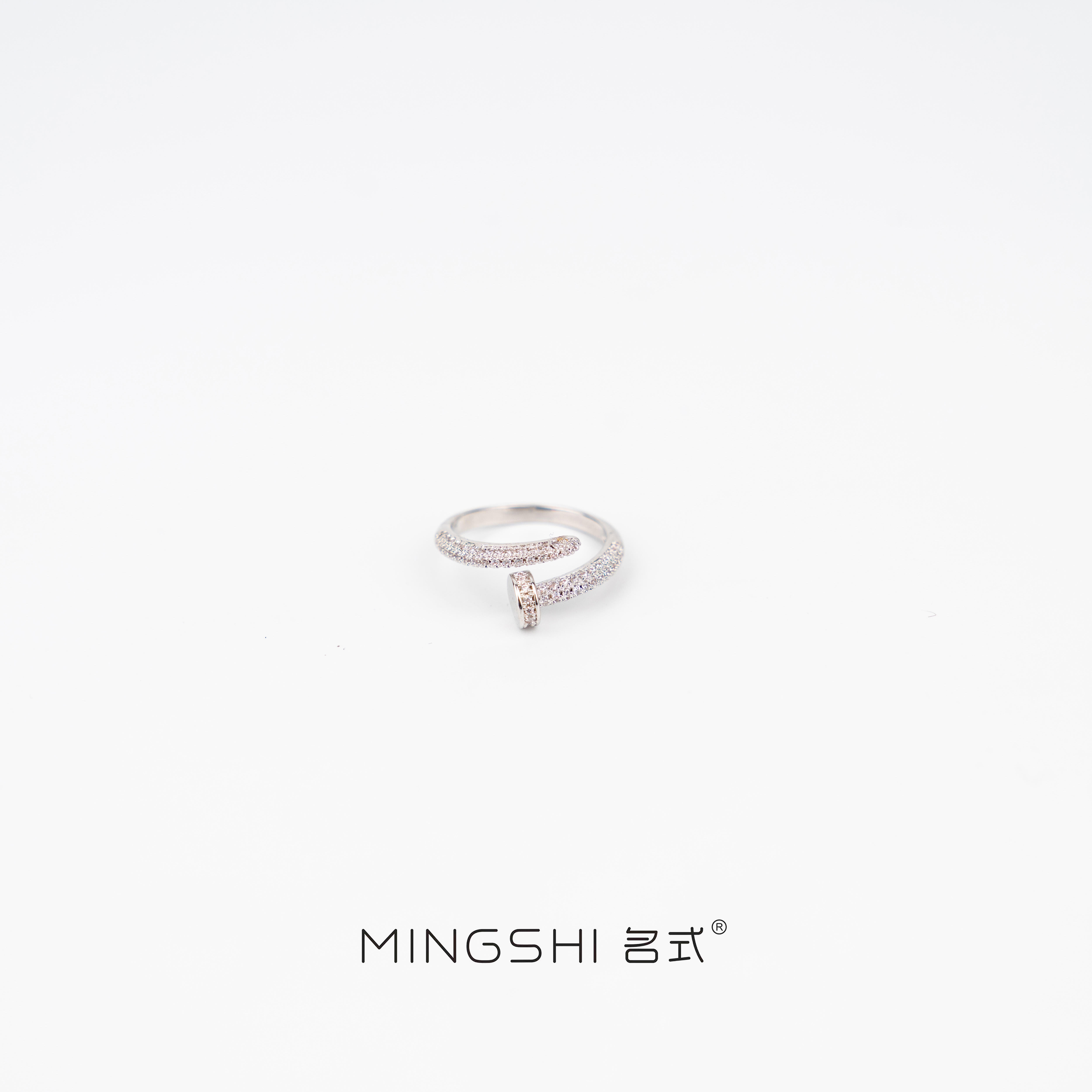 铜合金戒指 【A079】简约时尚星星字母流苏戒指