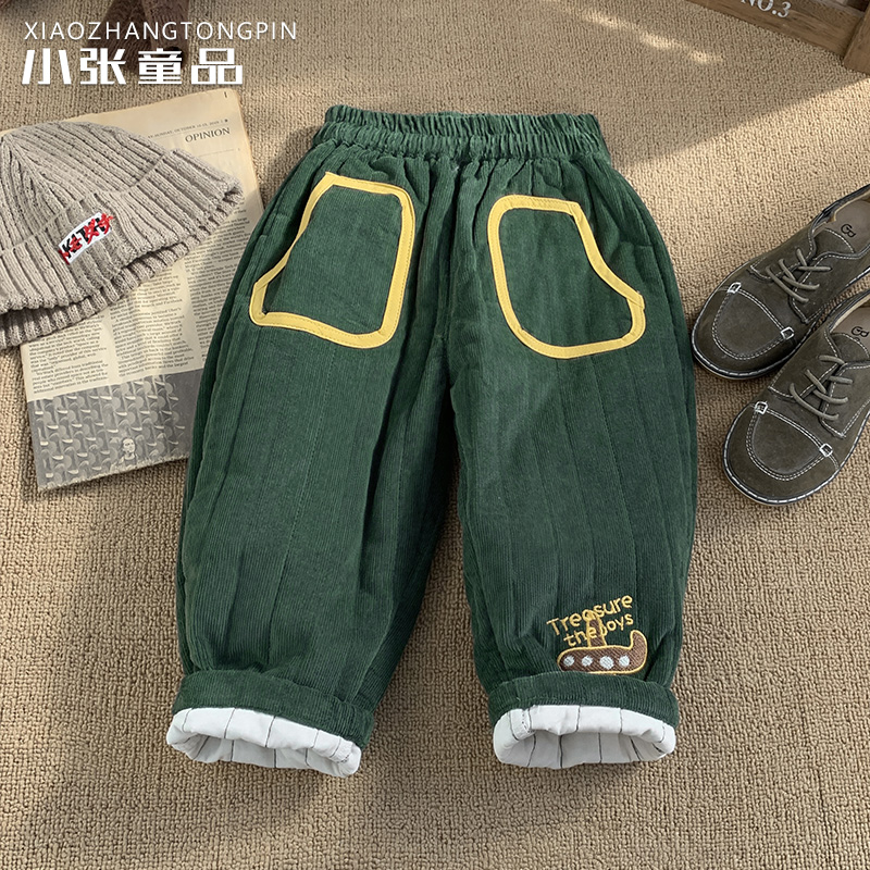 【FL】小飞机字母棉毛裤Z00065
