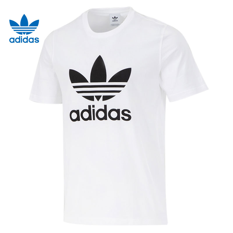 预adidas阿迪达斯三叶草短袖男款t恤时尚运动休闲半袖上衣H06644