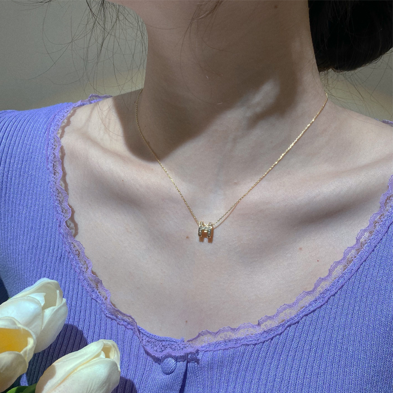 钛钢项链 【希西家】8002项链字母轻奢小众高级锁骨链女简约百搭