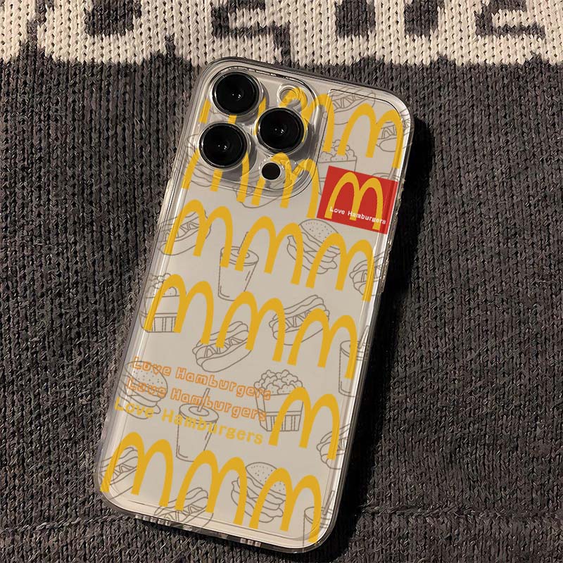 满屏麦当苹果华为oppovivo适用于iPhone15/14/13/12手机壳11p软
