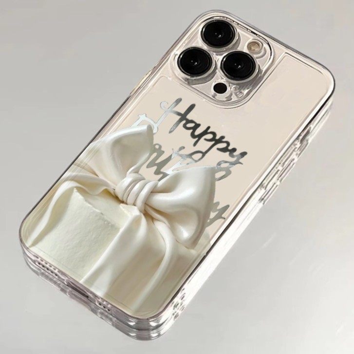 蝴蝶结蛋糕适用iPhone15/14/13/12手机壳苹果小米oppovivo华为