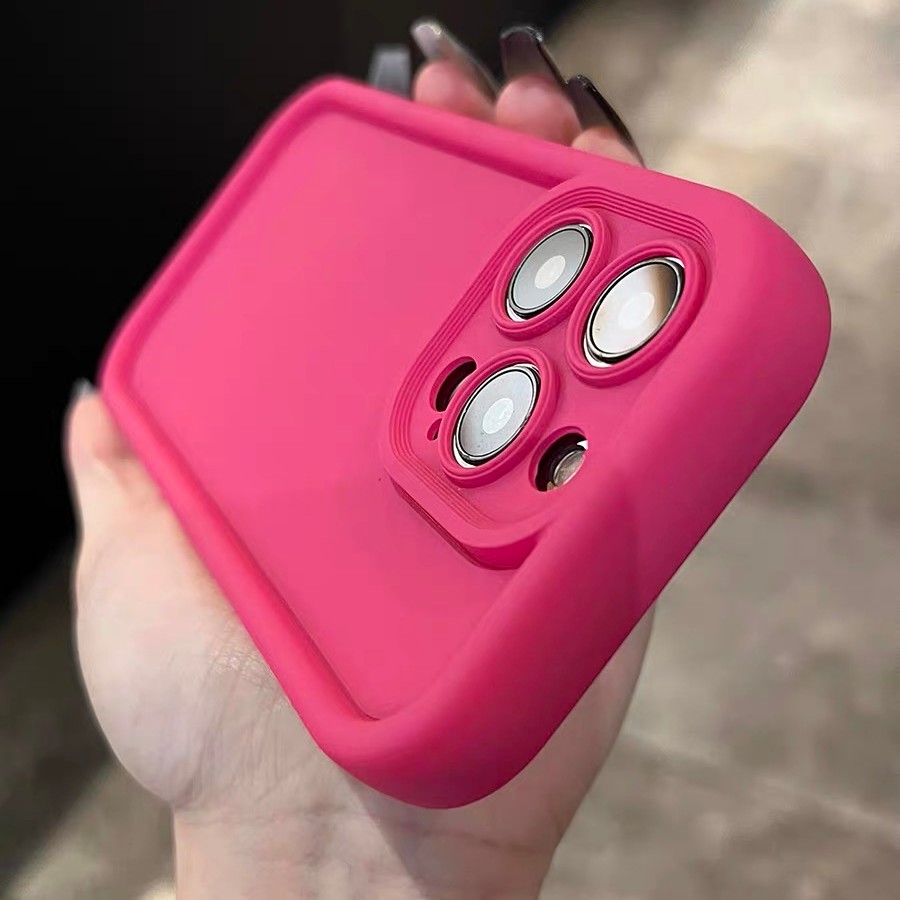 适用苹果15手机壳简约纯色精孔iphone14promax肤感磨砂13pro硅胶