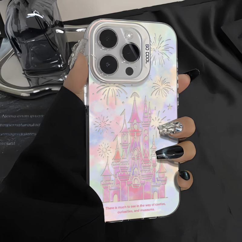 新年梦幻城堡烟花苹果iPhone15promax手机壳14/13高级12/11元气壳