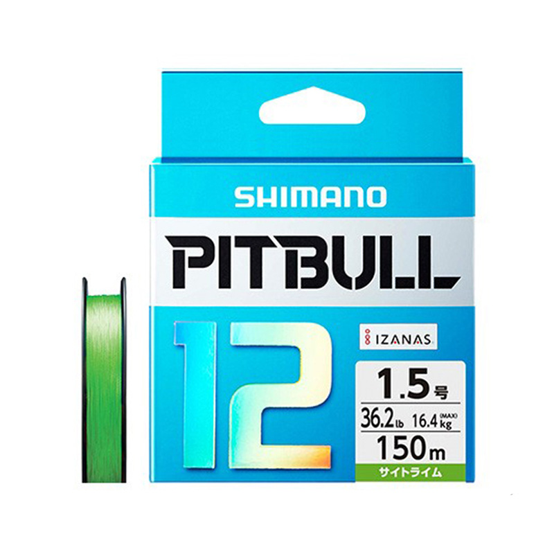 SHIMANO/禧玛诺12编PITBULL进口PE线绿色远投顺滑涂层耐磨鱼线