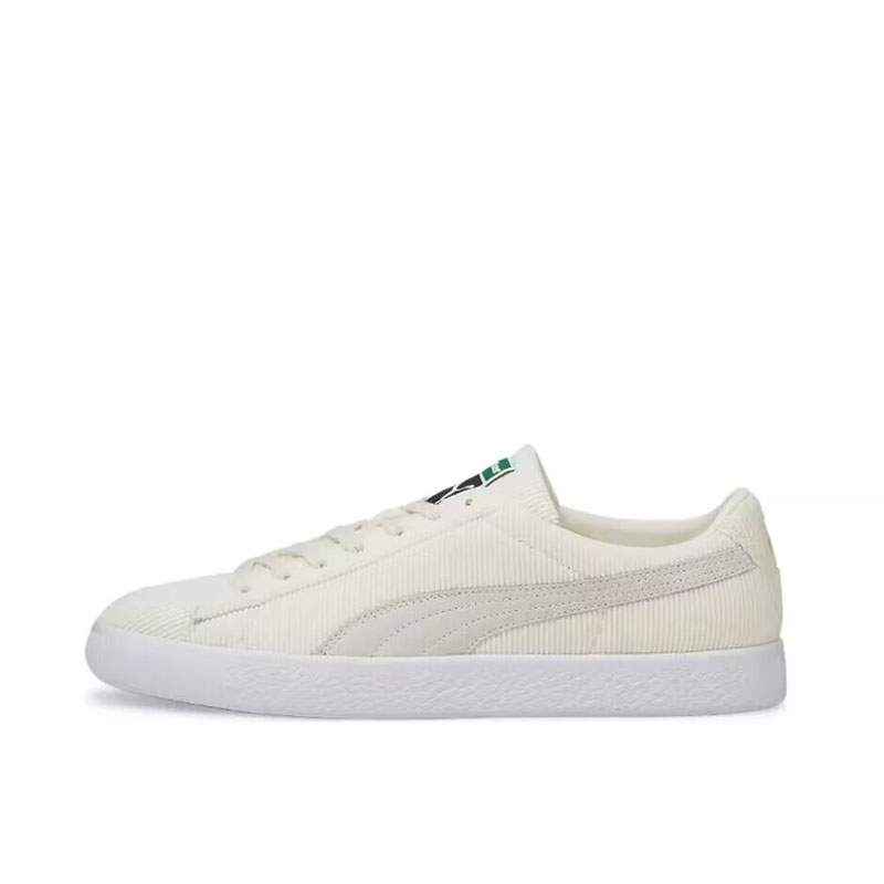 PUMA X BUTTER GOODS联名灯芯绒经典小白鞋板鞋 381970-01