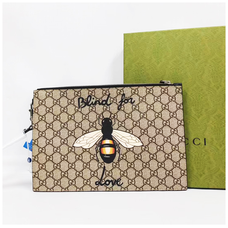 95新 GUCCI/古驰 安洁利田哥手拿包/BK0086835