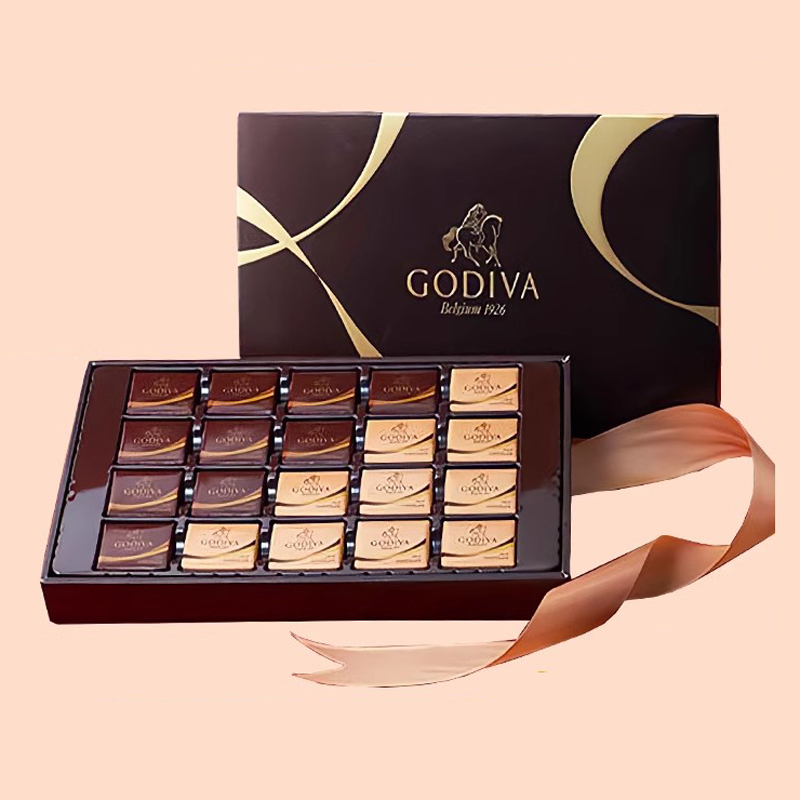 GODIVA/歌帝梵巧克力礼盒进口牛奶黑巧克力零食礼物圣诞节送女友