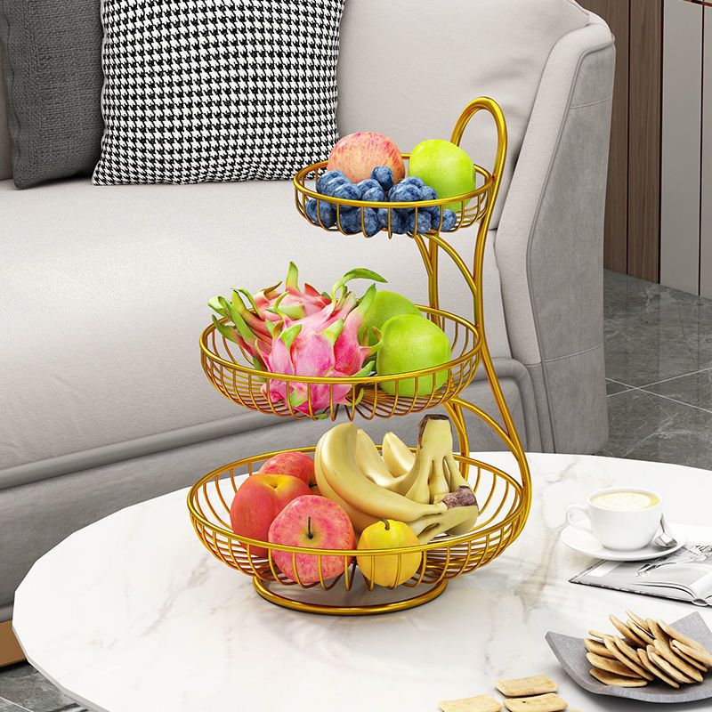 水果盘零食置物架餐桌收纳架客厅茶几糖果盘桌面轻奢水果果盘家用