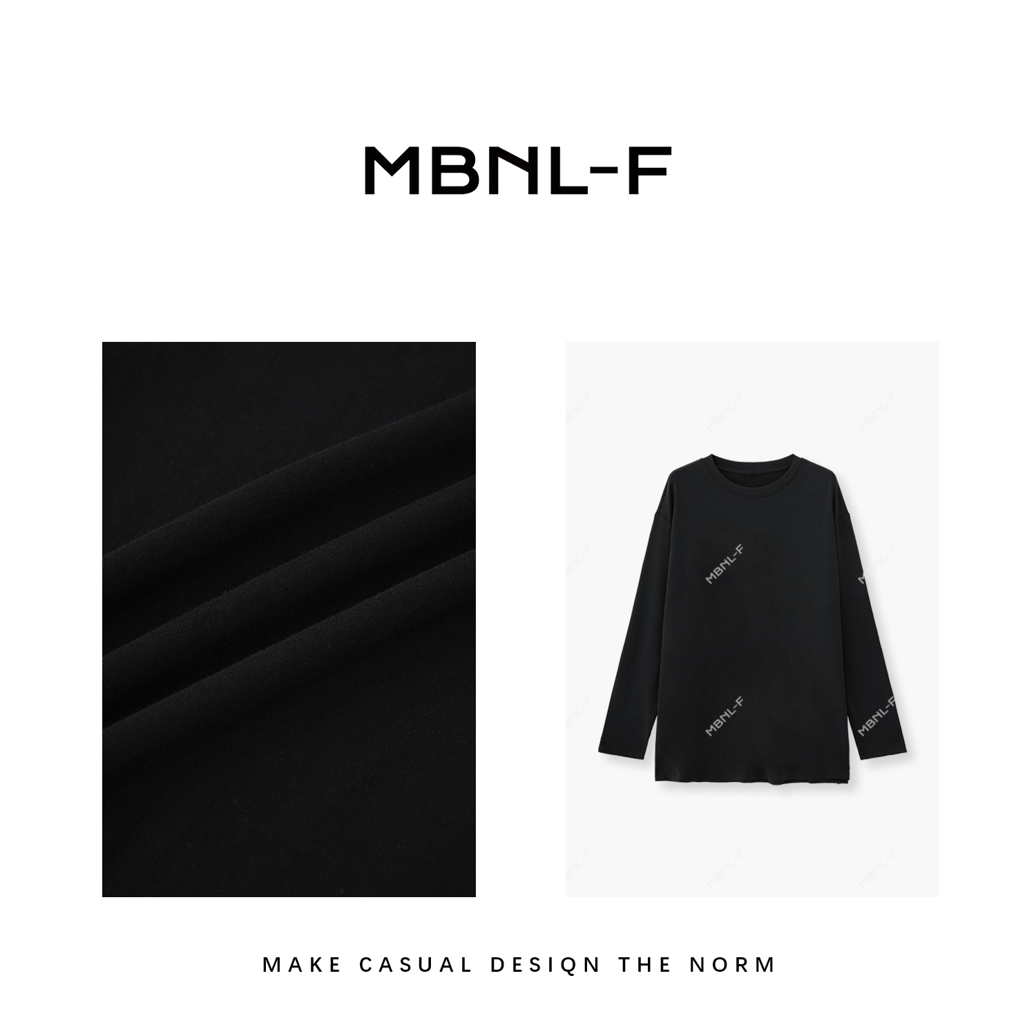 MBNL-F【纯色T恤】慵懒风修身打底T恤 XM-T3577