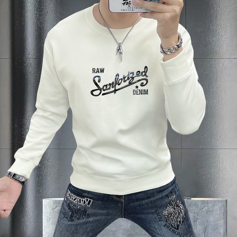 男士卫衣爆款2023新款高级感字母印花休闲百搭长袖上衣秋冬外套男