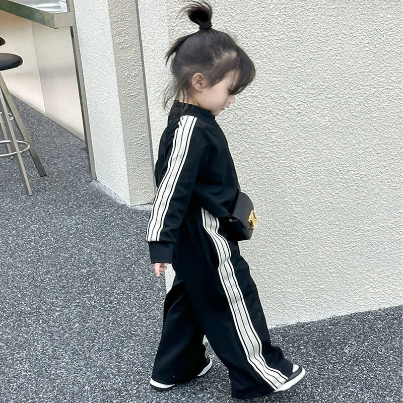 女童套装2023新款春秋韩版洋气女宝宝秋装运动休闲长袖两件套童装