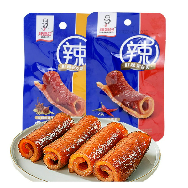 辣媳妇虎皮肉卷香辣味剁椒味卤猪皮即食多款口味皮酥香味午餐必备