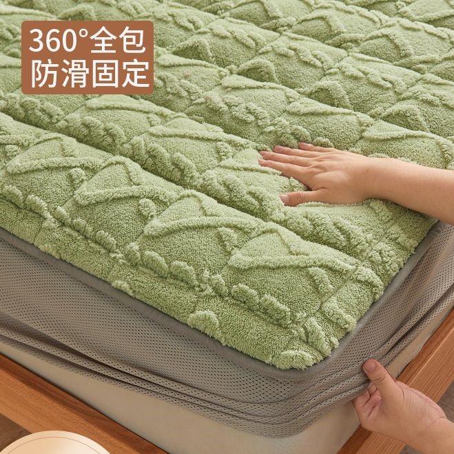 牛奶绒床笠单件冬季珊瑚绒加厚法兰绒塔芙绒保护罩套毛绒床单Z779