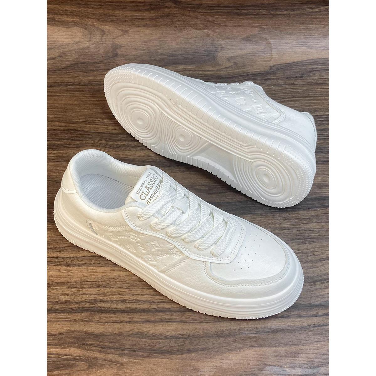 URCAN REUIUQ欧洲站小白鞋男2023秋季新款男士百搭休闲鞋秋冬款平