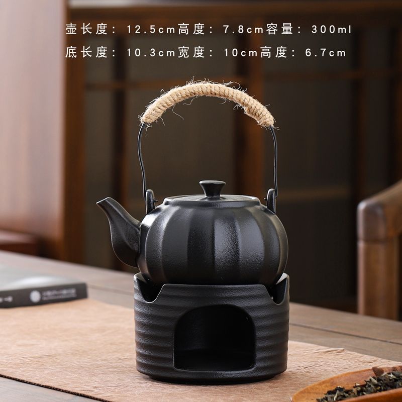 新款高档柴烧侧把壶家用功夫茶具过滤单壶简约冲茶水壶日式泡茶壶