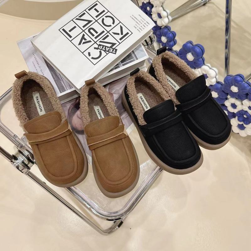 安妤皙&法式加棉豆豆鞋T20【A13】