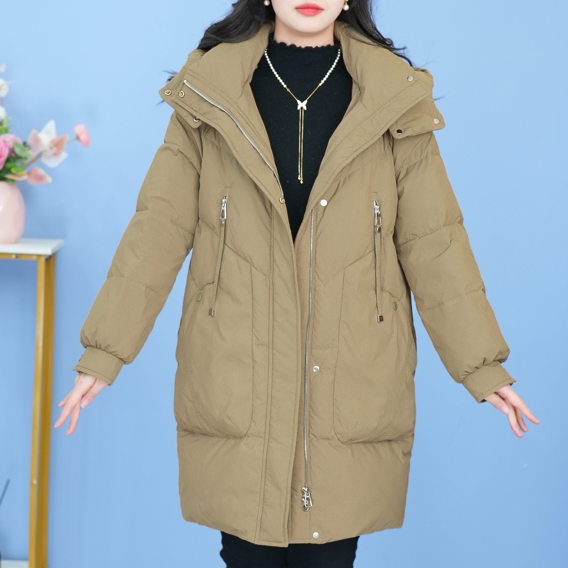 【SJYE5563】冬季新款时尚气质保暖羽绒服