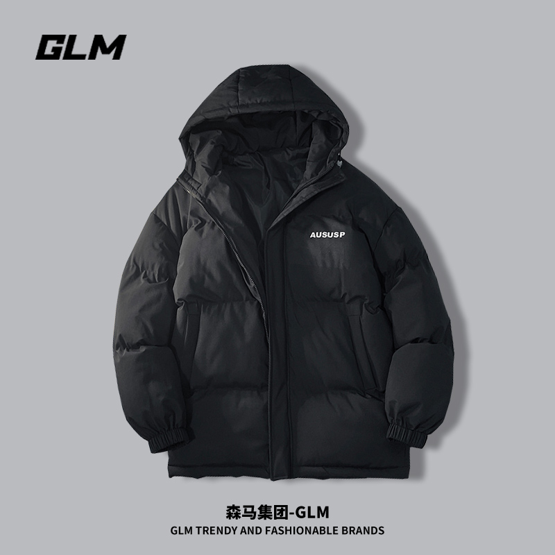 森馬集团GLM 加厚棉衣男士2023年新款冬季潮牌棉袄休闲棉服外套
