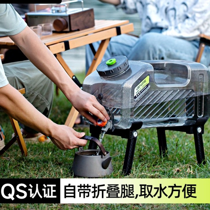 户外水桶家用储水用纯净车载露营食品级PC塑料蓄水桶大水箱带龙头