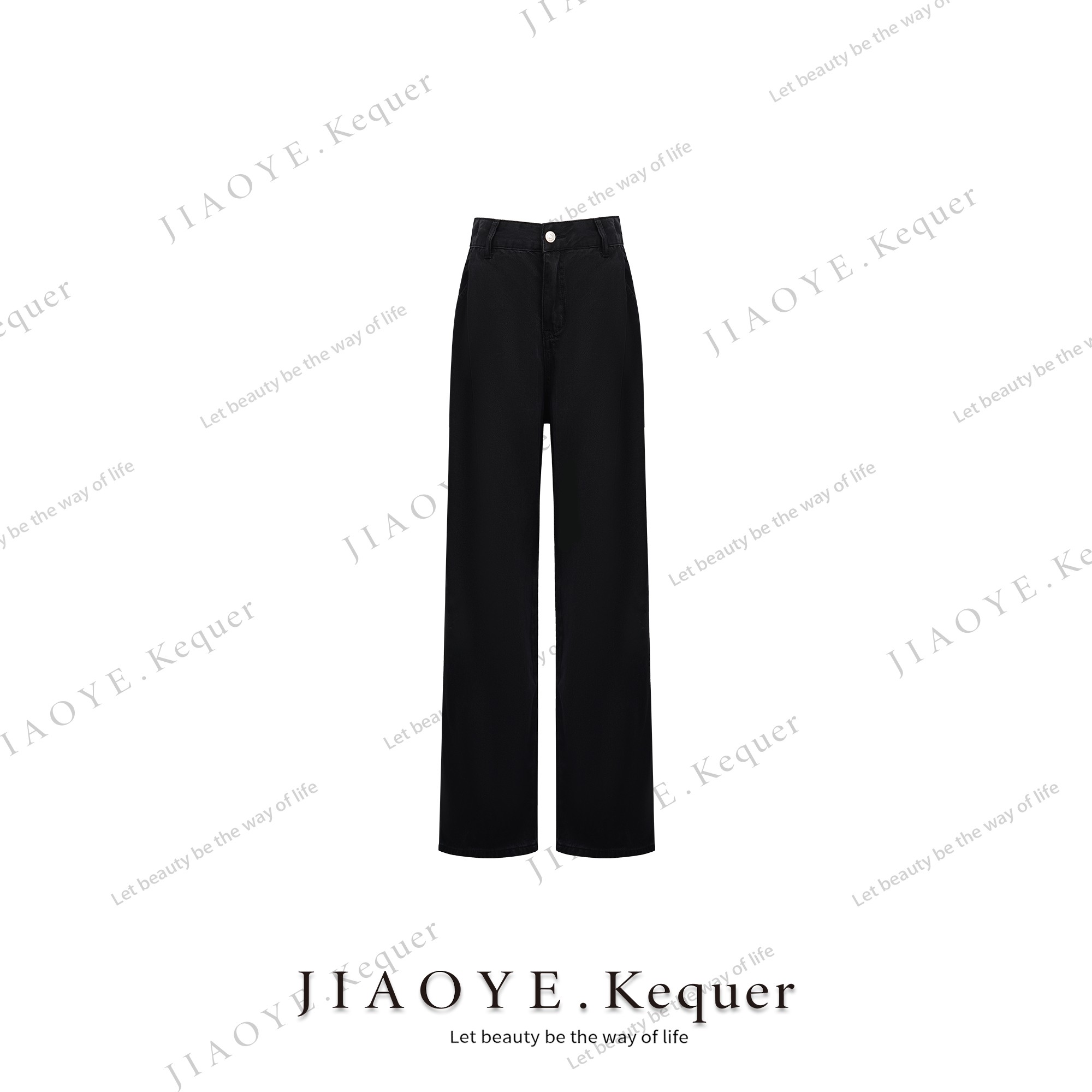 JiaoyeKequer 窄版直筒牛仔裤女装春夏修身 CZ-303NZK-DC23552-1