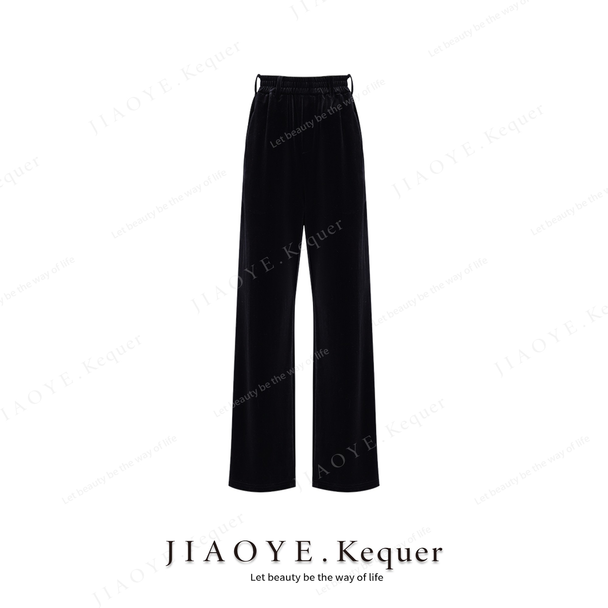 姣爷可趣儿 松紧腰气质休闲裤女宽松修身重工 K230214KZ-LY53197