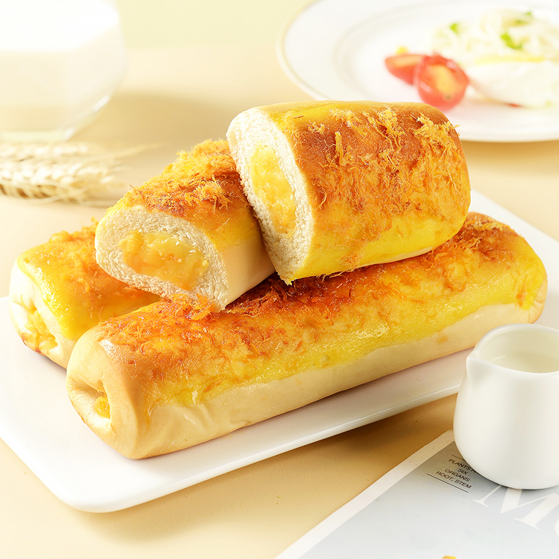 【满满都是肉松】凯利来肉松焗夹心面包375g*2袋
