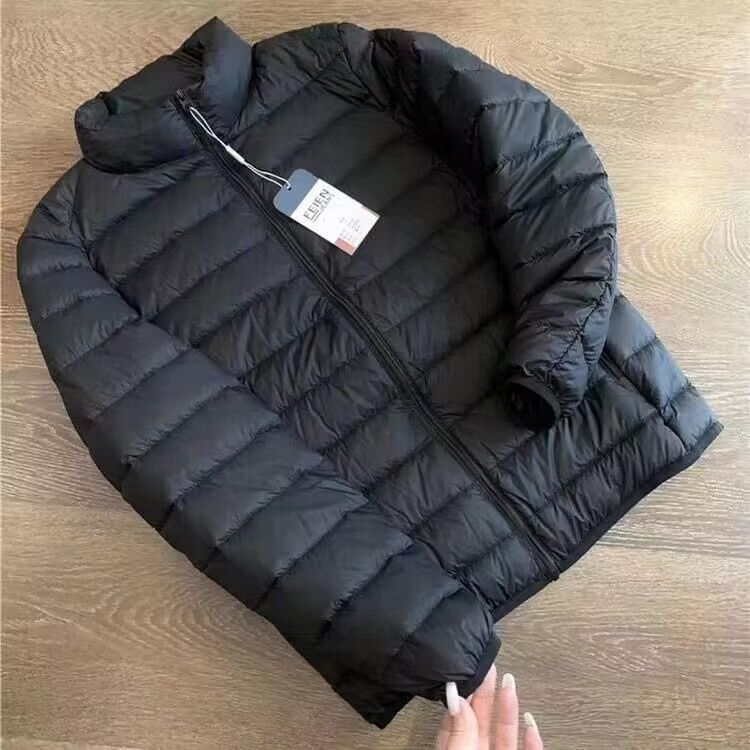 爆款反季清仓秋冬轻薄绒羽棉服男士短款立领连帽中青年轻便薄款外