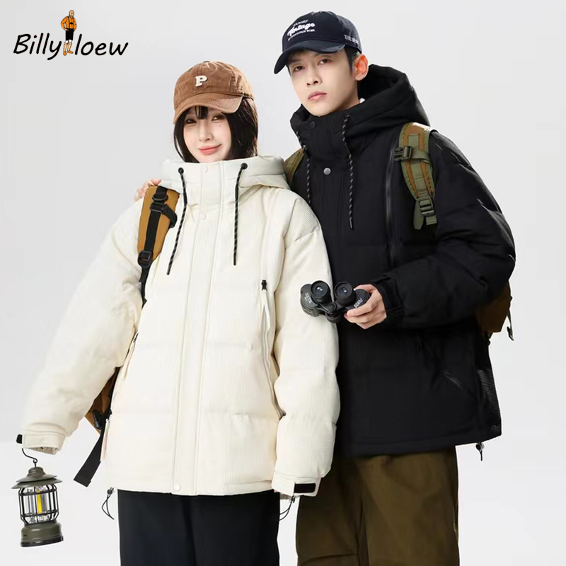 Billy loew百搭时尚冬季羽绒服保暖男女通用宽松潮牌外套3989 L
