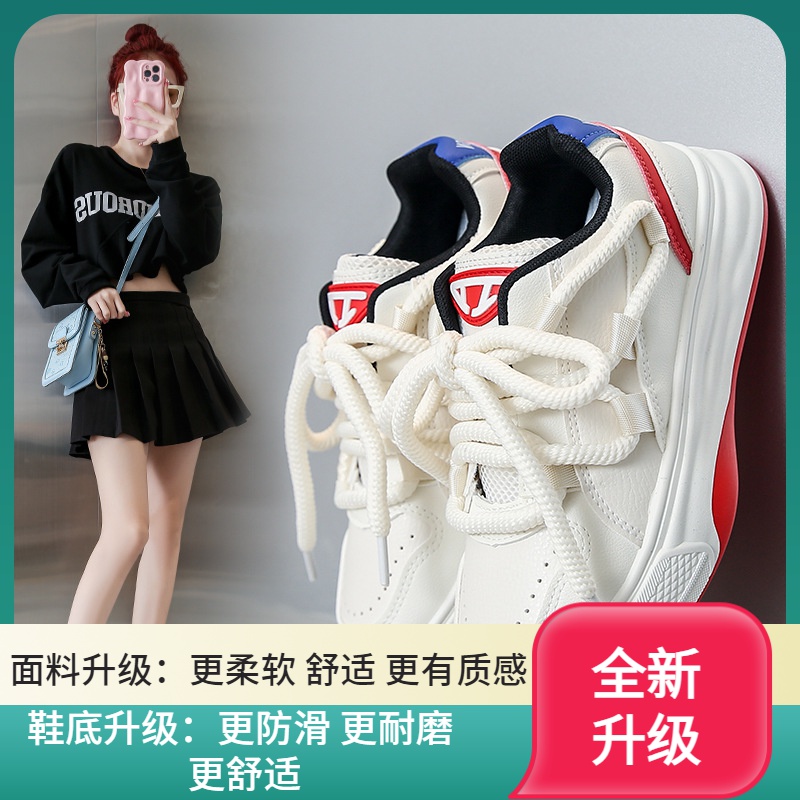 冬季回力休闲小白鞋女2023新款韩版学生百搭休闲鞋女平底ins运