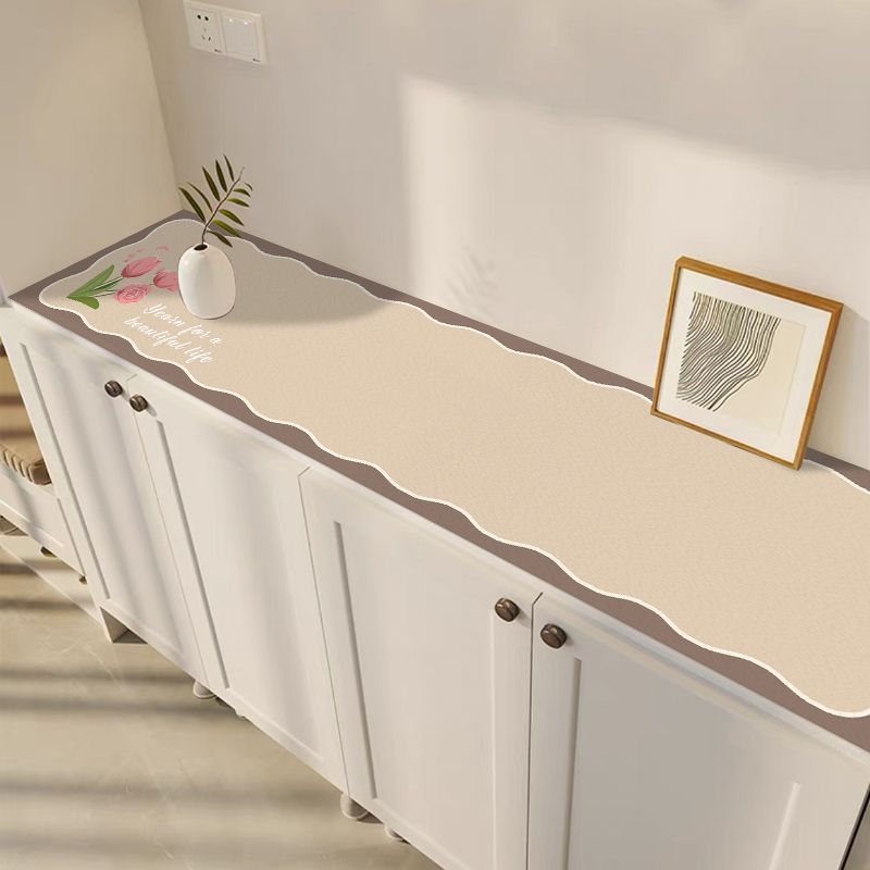 鞋柜桌面垫玄关鞋柜盖垫PVC免洗防水防烫柜垫桌面保护电视柜桌布