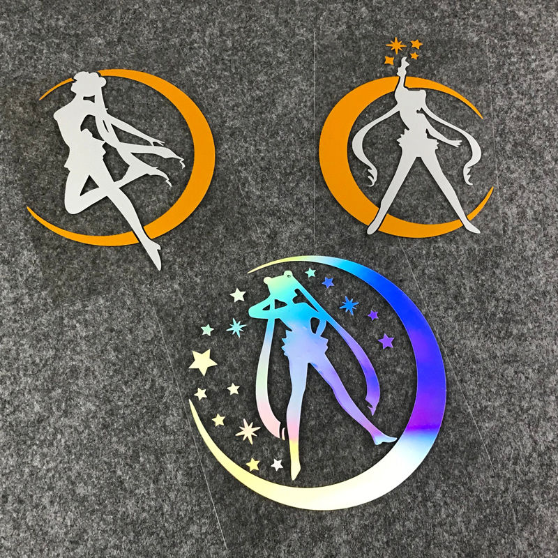 汽车贴纸美少女战士水冰月二次元车身门引擎盖装饰潮贴防水装饰汽