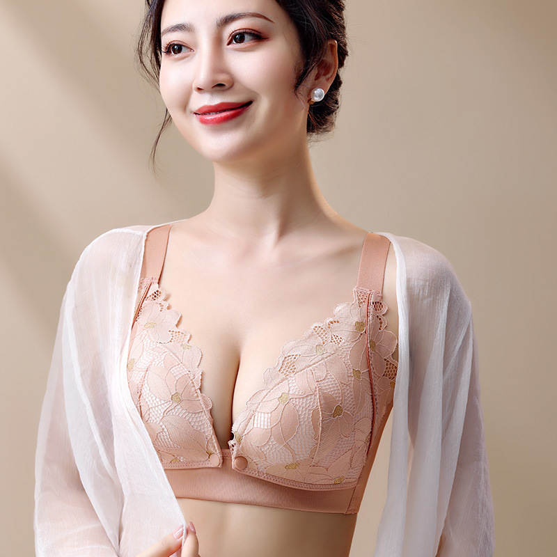 孕妇哺乳文胸喂奶怀孕期专用聚拢女士上托防下垂内衣矫正外扩胸罩