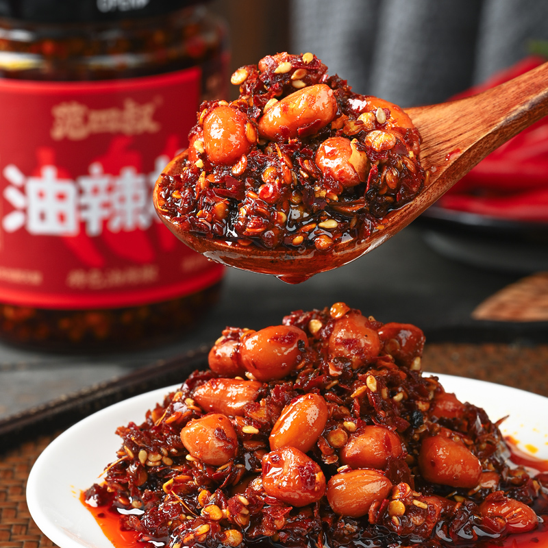 范四叔风味油辣椒湖南特产辣椒油拌面拌饭