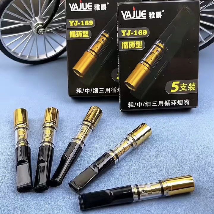 粗中细三用可循环塑料烟嘴单层过滤焦油烟嘴滤嘴男女烟嘴烟具超轻