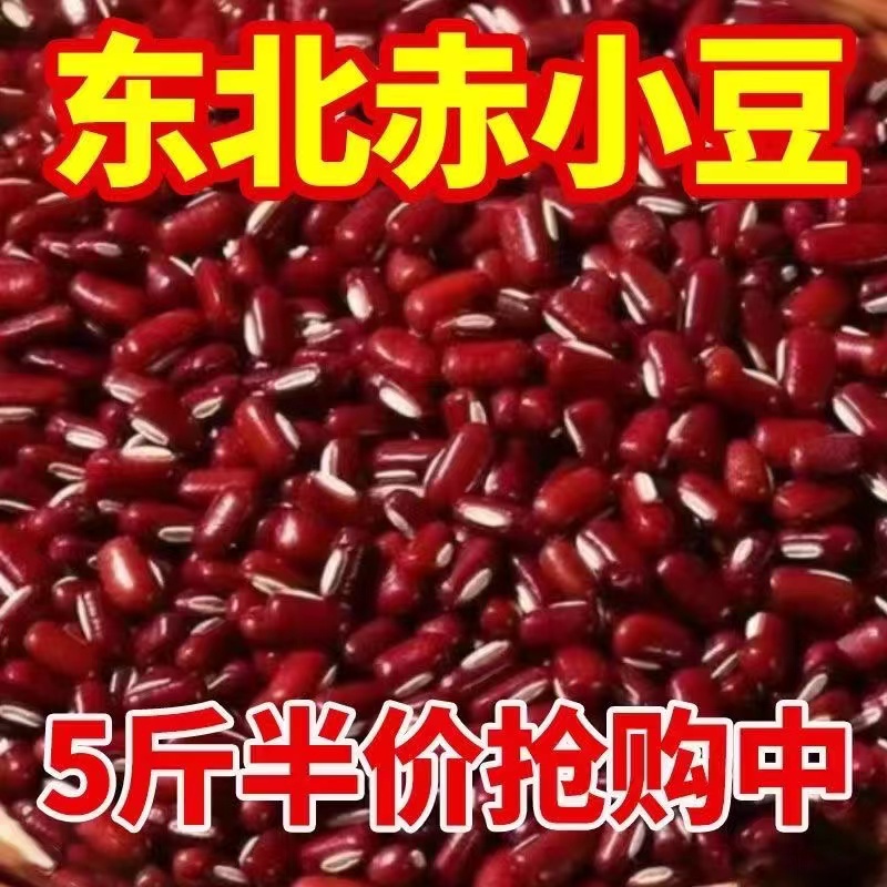2023年农家新货长粒赤小豆红豆粮油五谷薏米搭档材料赤小豆5斤
