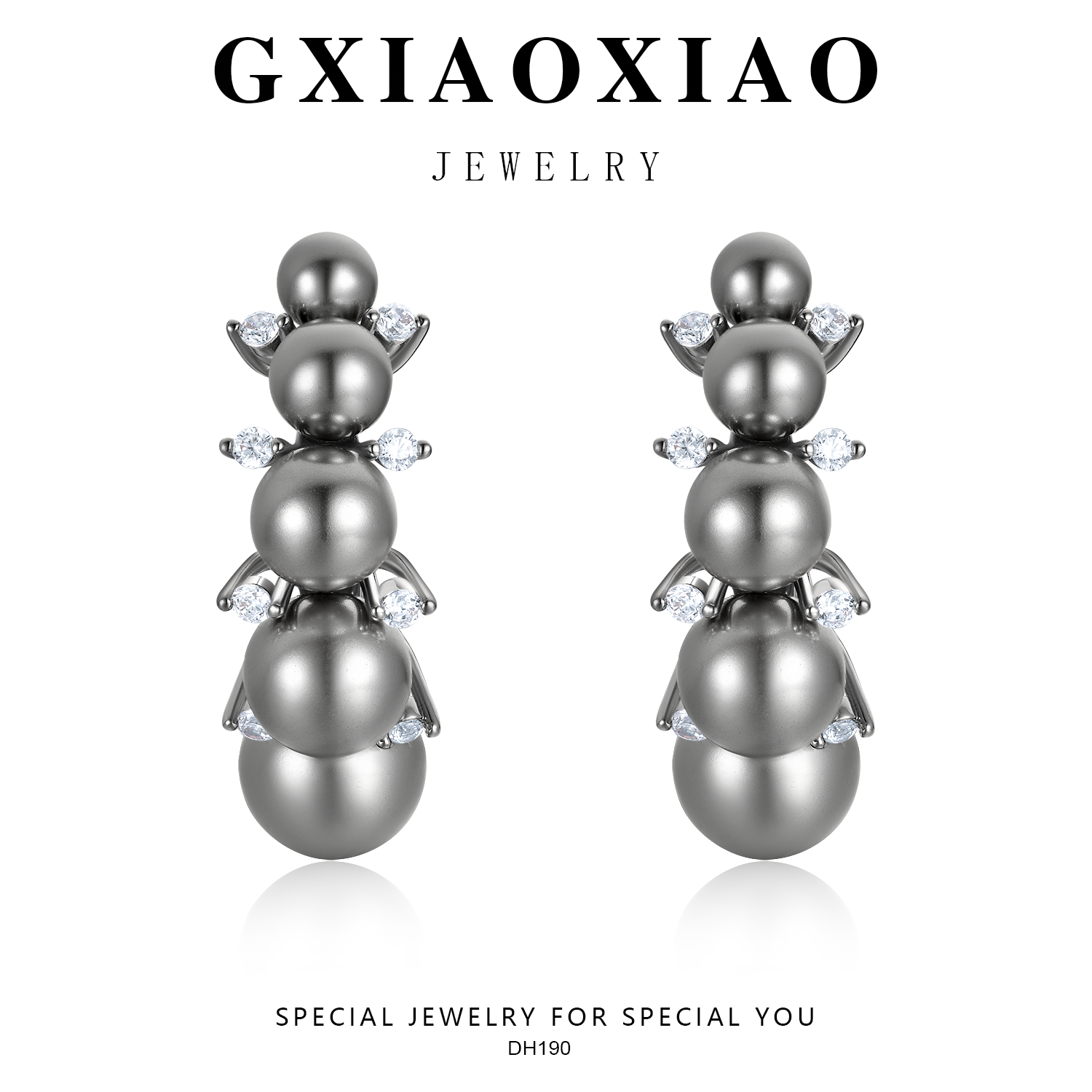 铜合金仿珍珠耳饰 GXX DH190 新款潮时尚轻奢气质简约小众耳环