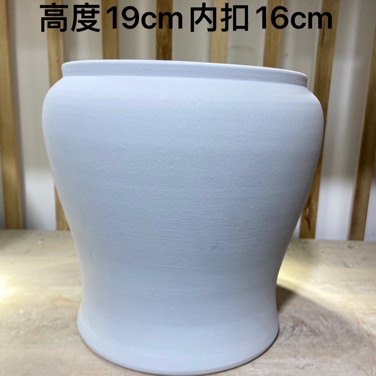景德镇宁玉陶瓷手工磨砂素花盆