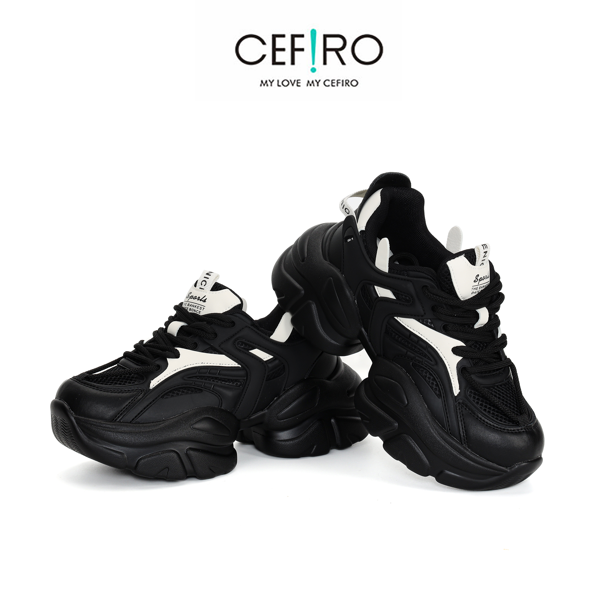 【CEFIRO · CiCi】新款女士老爹鞋 AFC3A00842 黑色